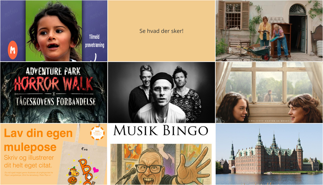 Oplevelsesrig weekend i Hillerød: Bevægelse, film og musik