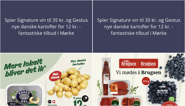 Spier Signature vin til 35 kr. og Gestus nye danske kartofler for 12 kr. - fantastiske tilbud i Mørke