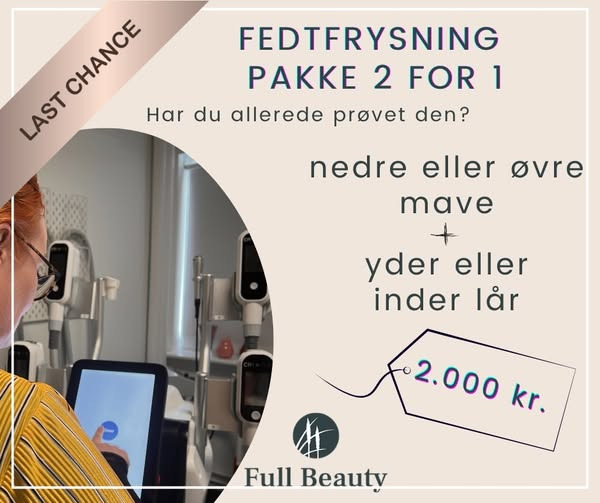 Full Beauty Aalborg: Sidste chance for fedtfrysningstilbud inden marts slutter