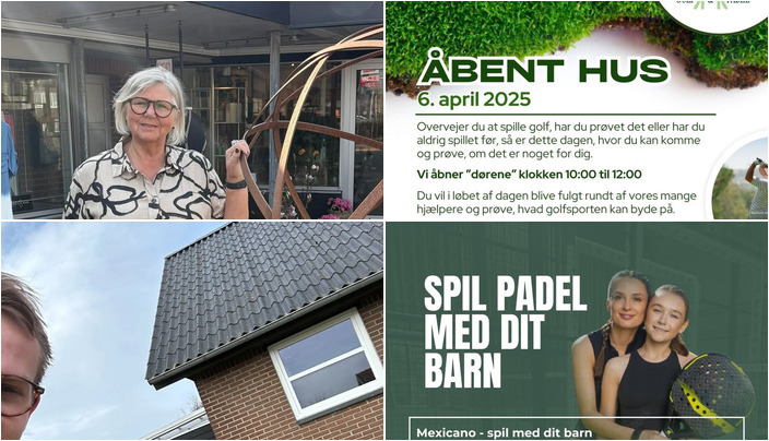 Nyt fra Breinholtgård Golf Klub, RealMæglerne Esbjerg og Bramming, Padel Court Esbjerg og 1 anden