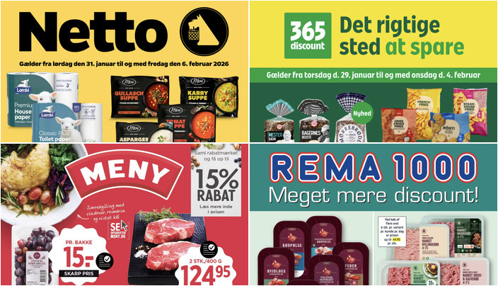 Kohberg brød til kun 10 kr. og stenfri røde druer for 15 kr. i ugens lokale tilbud