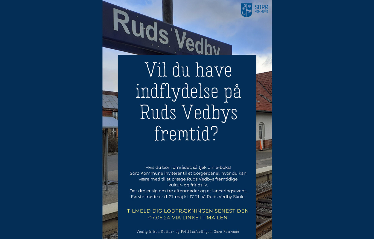 Unik mulighed for at få indflydelse på dit lokalmiljø!