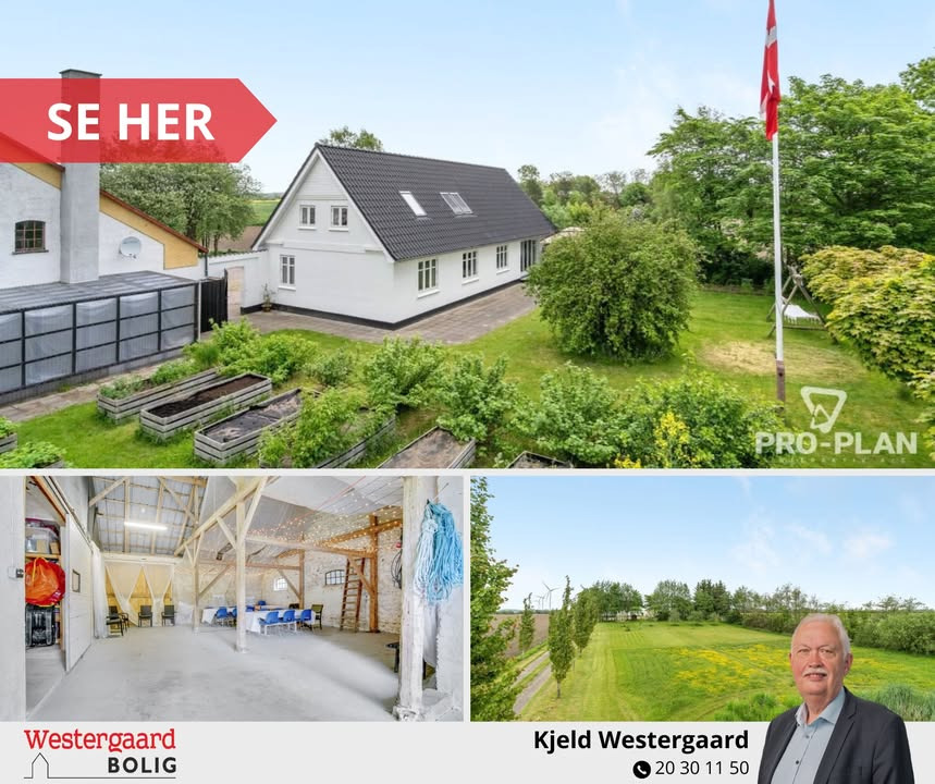 Westergaard Bolig præsenterer idyllisk landsted med unikke muligheder