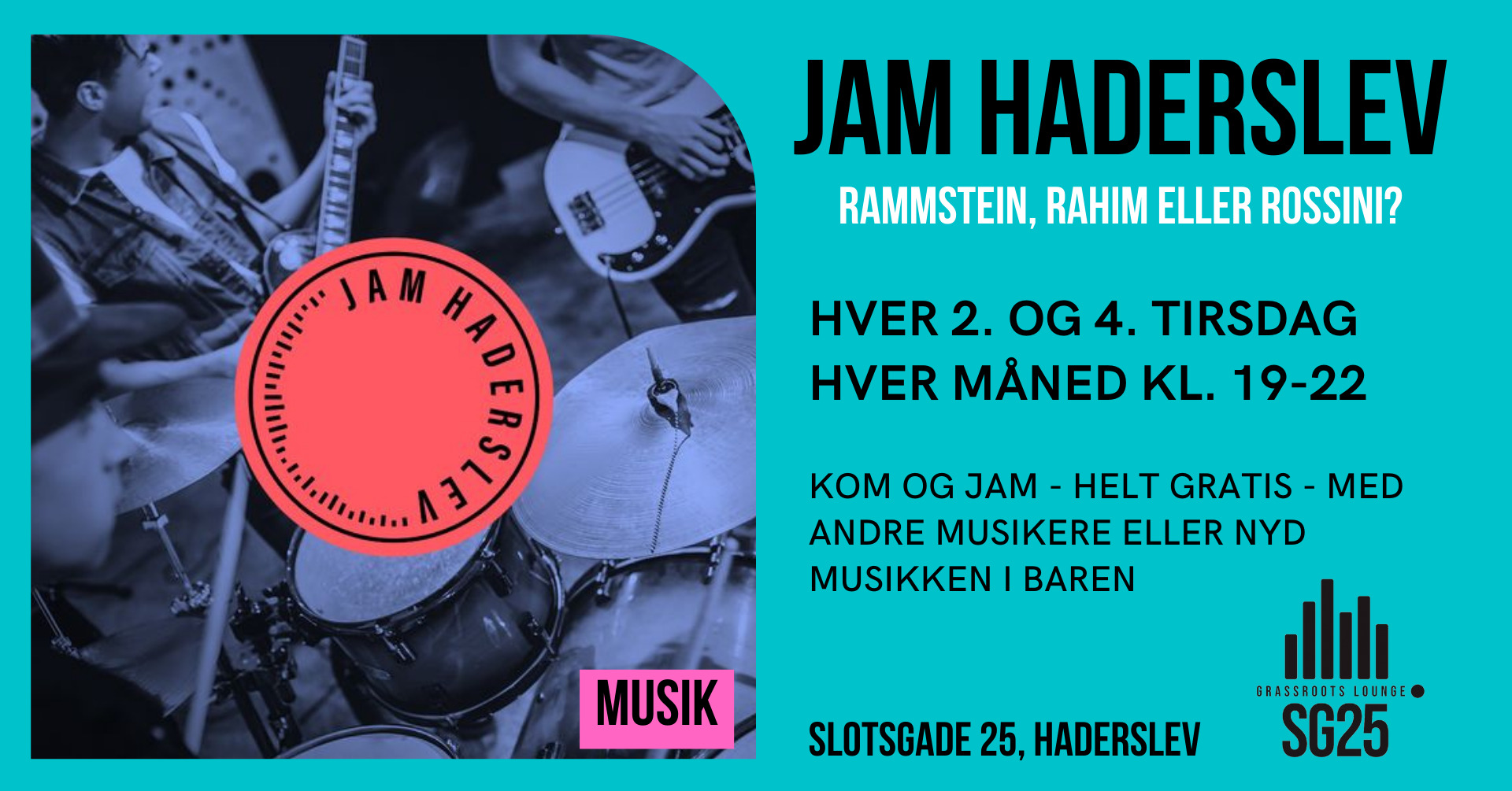 Musik og samtale i Haderslev: JamHaderslev og samtalesaloner