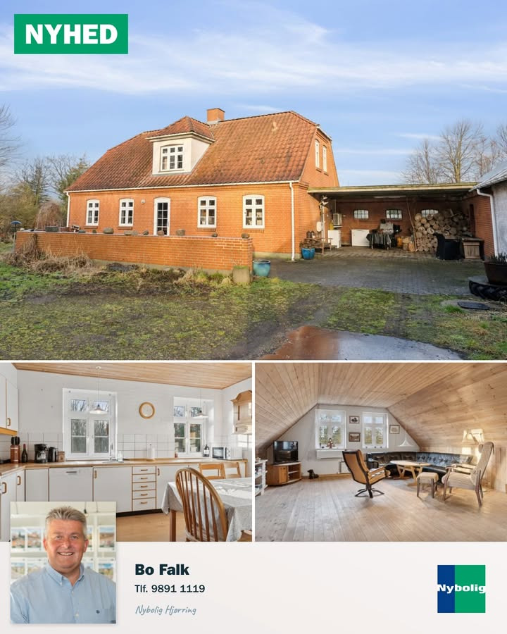 Nedlagt landbrug nær Mosbjerg: masser af plads og muligheder fra Nybolig Hjørring v/Morten Hove