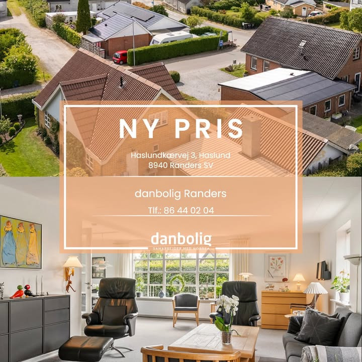 Danbolig Randers annoncerer ny pris på charmerende gulstensvilla i Haslund