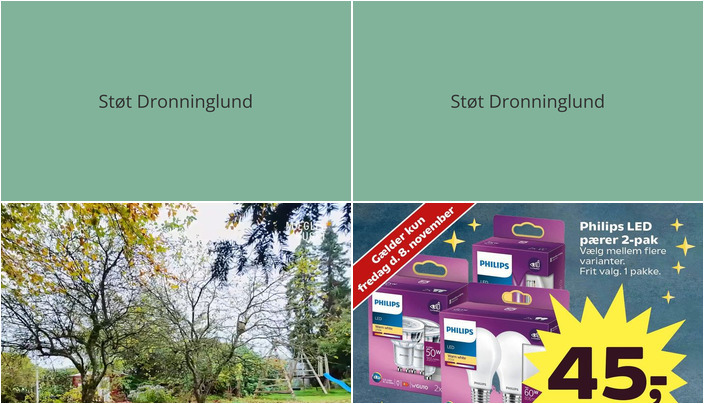 Nyt fra Mæglerhuset og SUPERBRUGSEN DRONNINGLUND