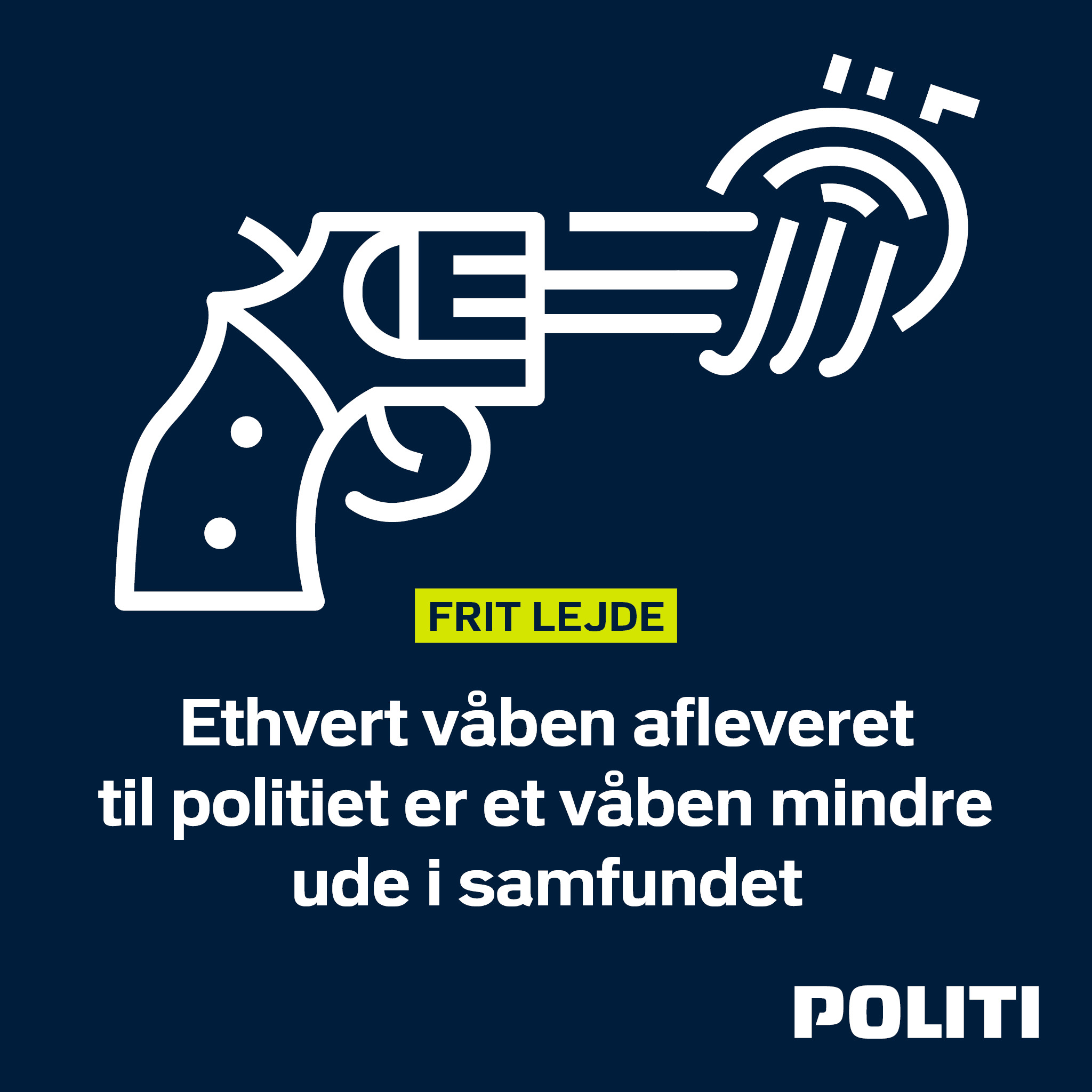 Aflever dit våben straffrit i november