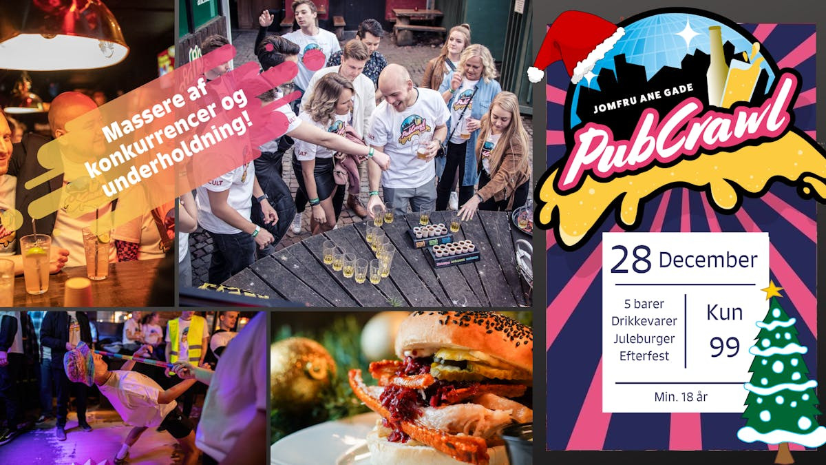 Pubcrawl i Aalborg: En aften fyldt med fest og nye bekendtskaber