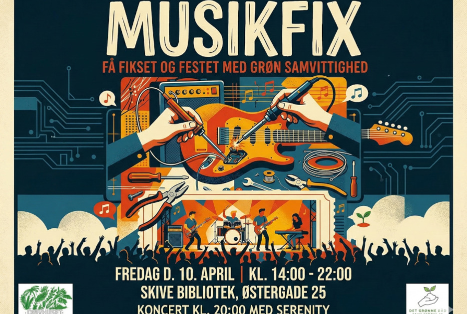 Musikfix festival forener musik, bæredygtighed og fællesskab på Skive Bibliotek og Drivhuset