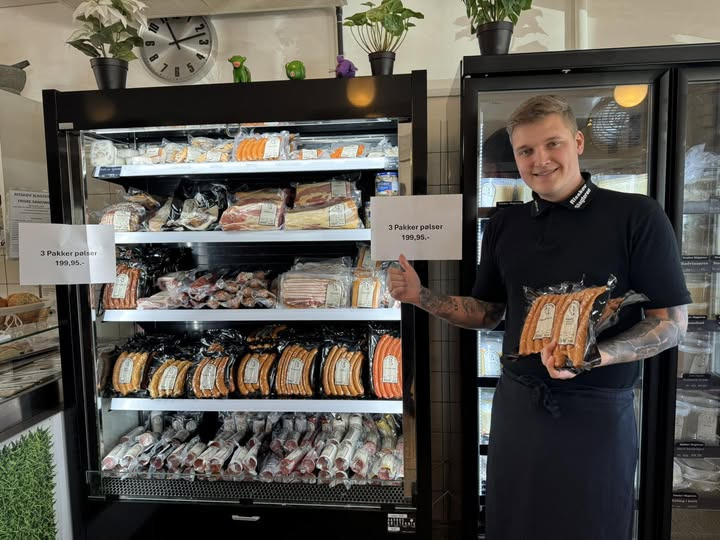 Risskov Torvet tilbyder tre pakker hjemmelavede pølser for 199,95 kr. i begrænset periode