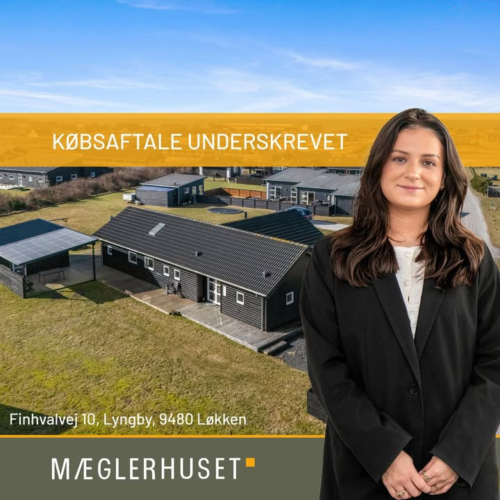 Mæglerhuset Vestkysten I/S melder om underskrevet købsaftale for Finhvalvej 10