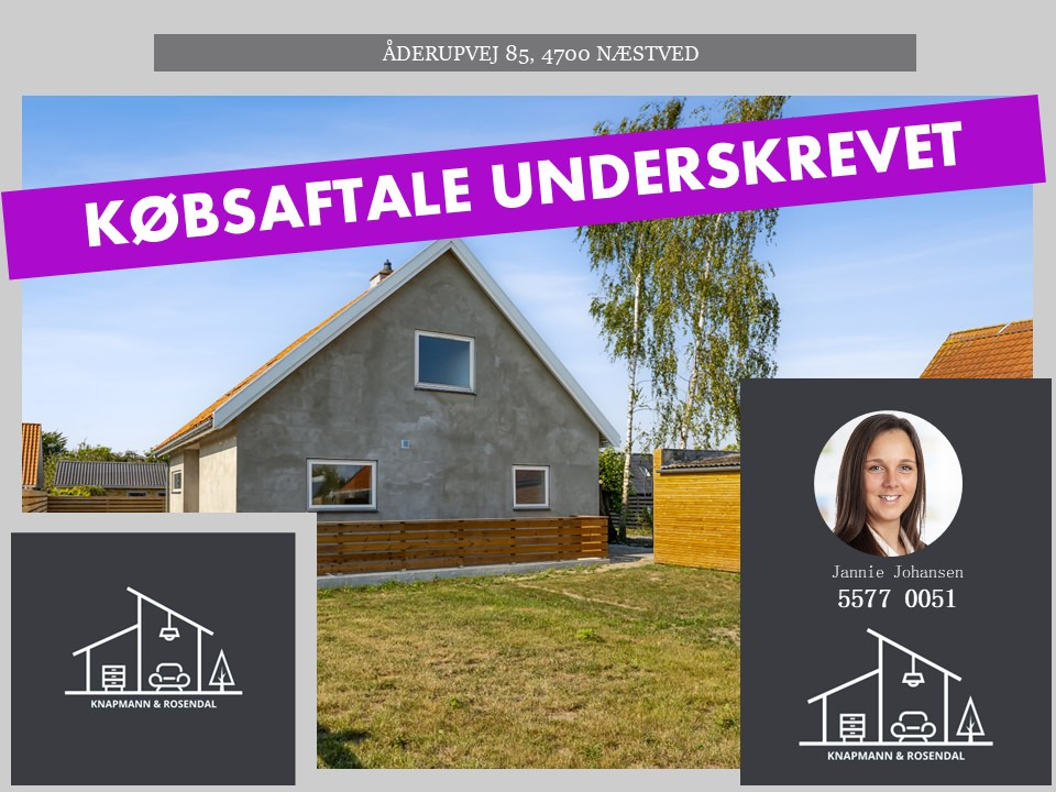 Knapmann & Rosendal ApS sikrer aftale for Åderupvej 85 i Næstved