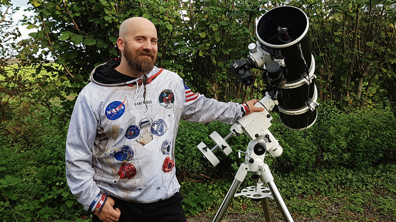 På rejse ud i himmelrummet med Jakob Andersen