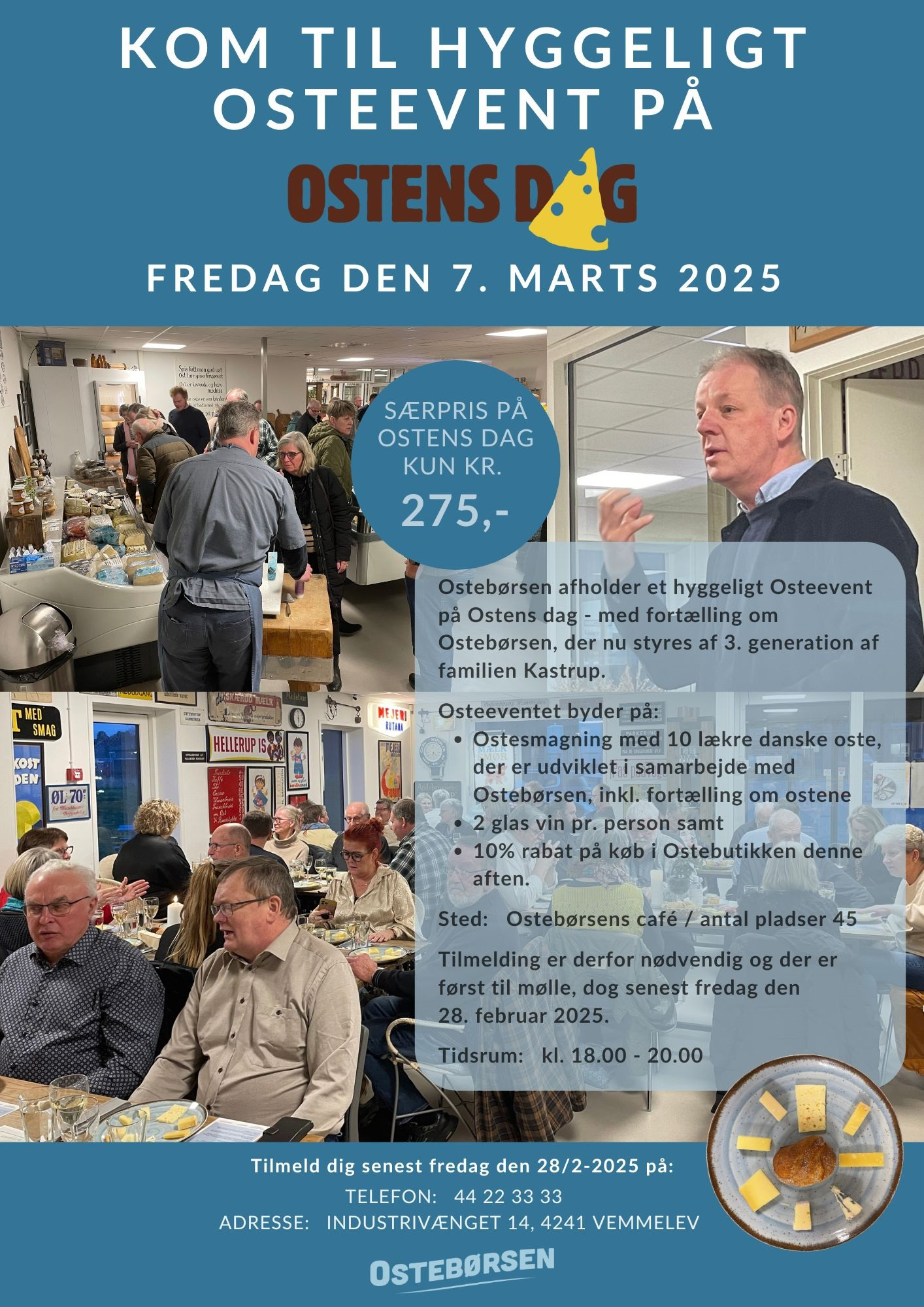 Ostens dag: Eksklusivt osteevent hos Ostebørsen