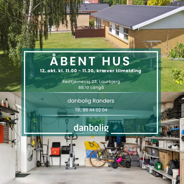 Indflytningsklar villa på rolig vej i Laurbjerg til åbent hus