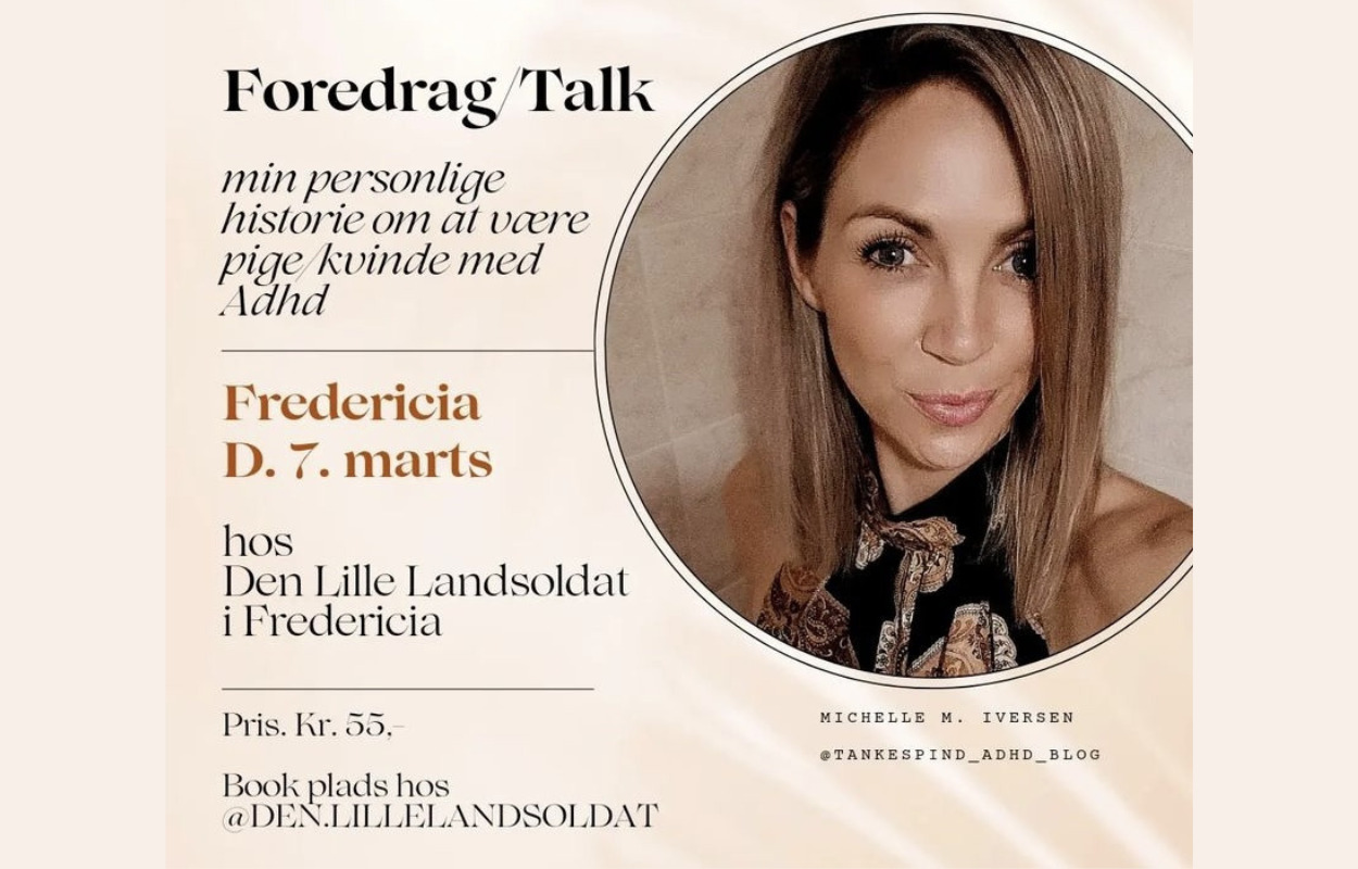 Foredrag om ADHD & ADD: En aften med Michelle Iversen hos Den Lille Landsoldat