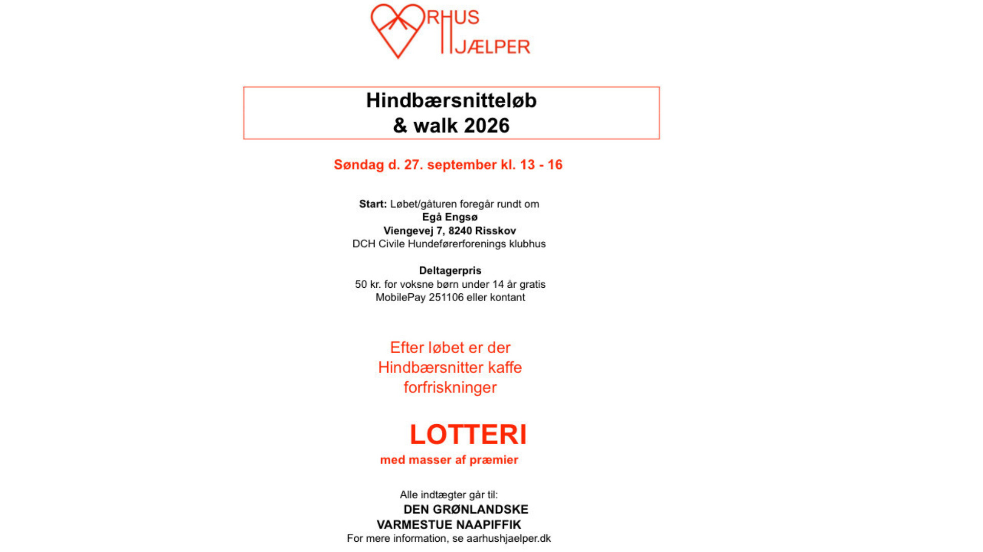 Invitation til det traditionsrige og festlige HINDBÆRSNITTELØB