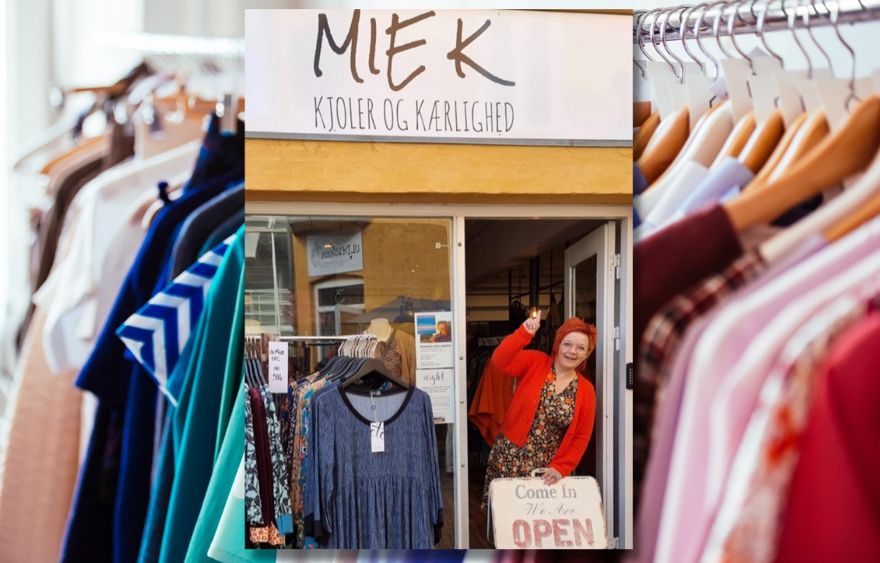 Afspejling Hvor fint at opfinde Mie Kierkegaard spreder kjole-kærlighed i butikkens nye rammer | VORES  Randers