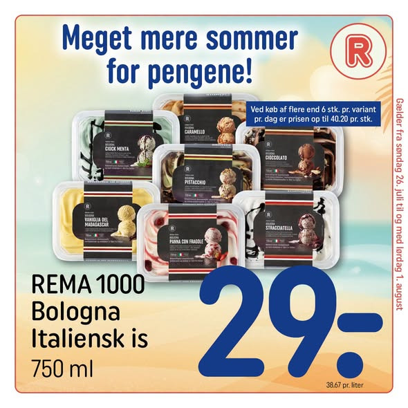 REMA 1000 HOLSTEBROVEJ deler ny avis med varer til sommeren