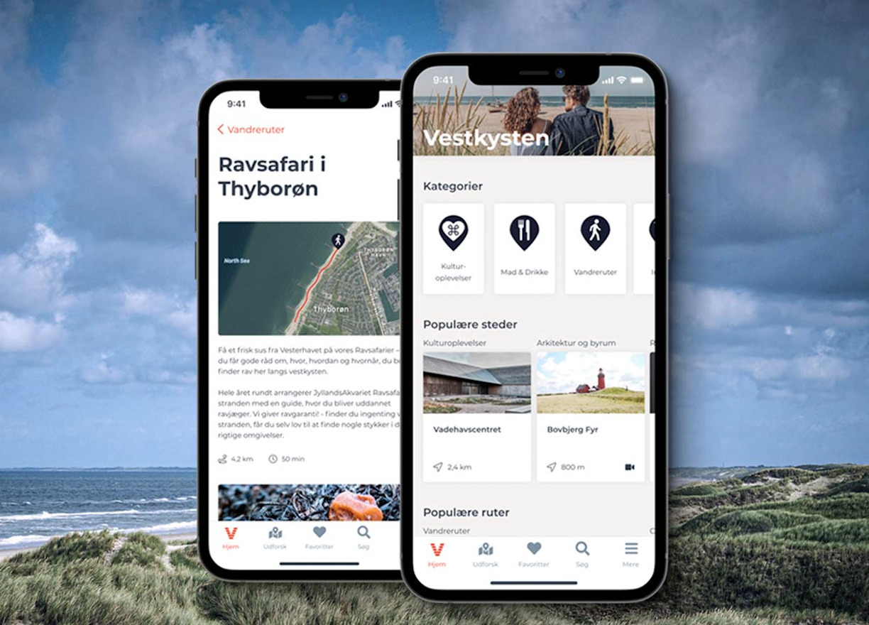 Ny app skal løfte turisternes digitale oplevelse af Vestkysten
