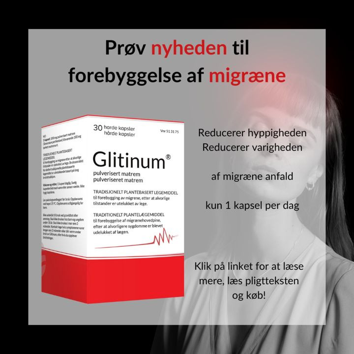 Ikast Apotek lancerer Glitinum til forebyggelse af migræne