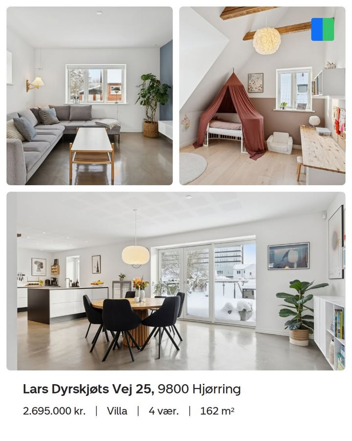 Nybolig Hjørring præsenterer stilren og renoveret villa i Hjørring