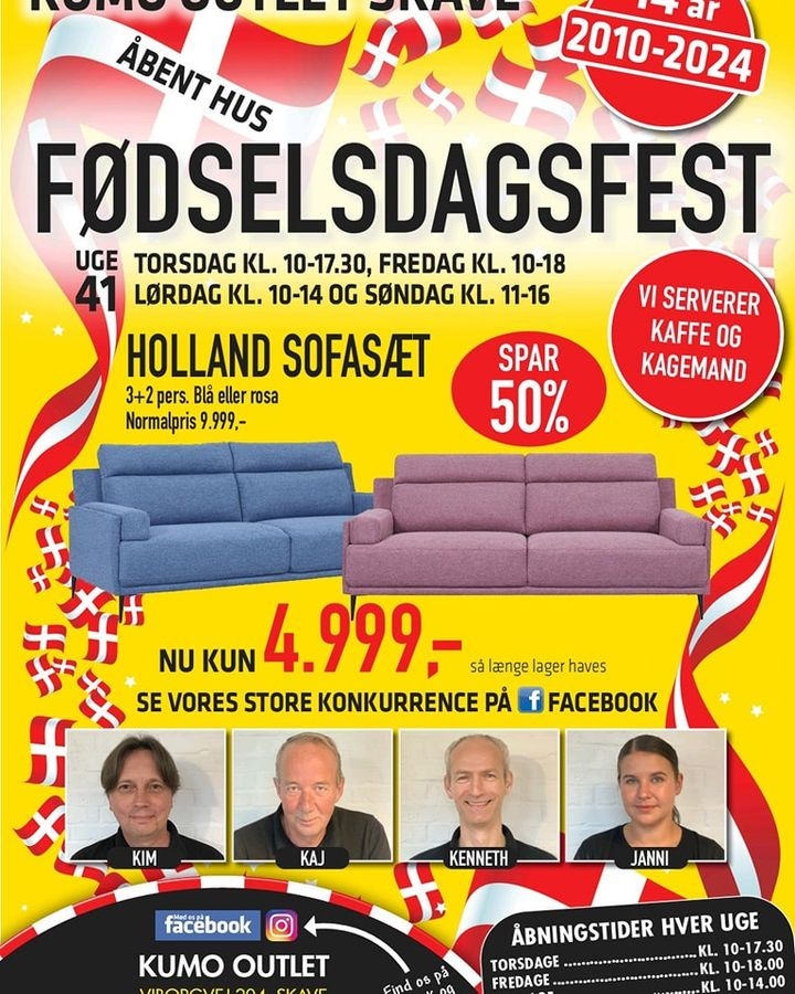 Fødselsdagsfest med vilde tilbud hos Kumo Outlet i Skave