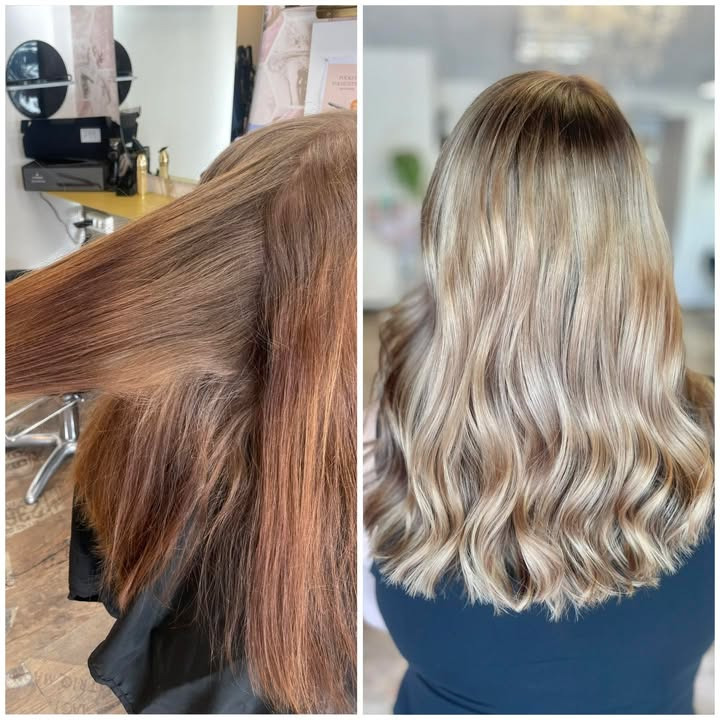 SMUK By Læsø laver mørk bundfarve med lyse balayage striber