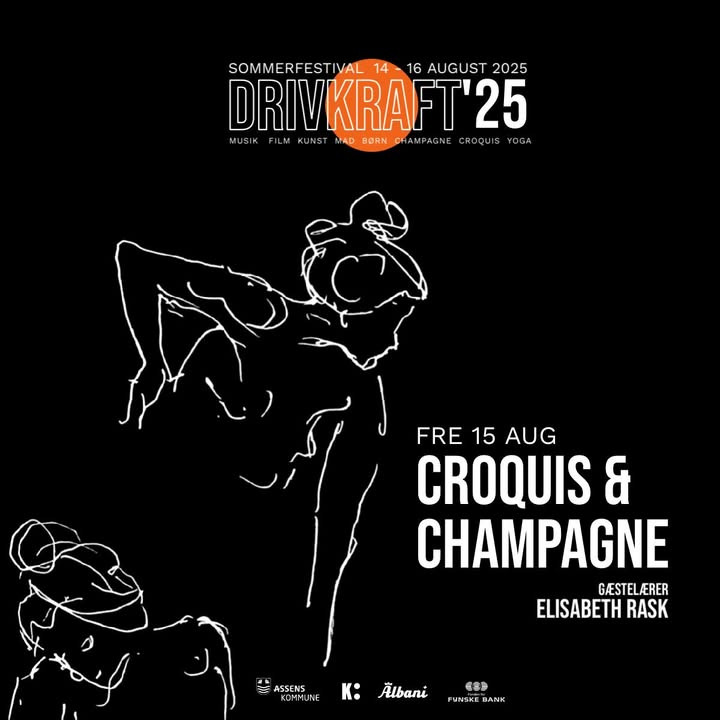 Tobaksgaarden inviterer til croquis og champagne under DRIVKRAFT'25 festivalen