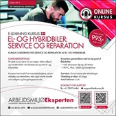 Tilmeld dig e-learning kursus om sikkerhed ved service og reparation af el- og hybridbiler