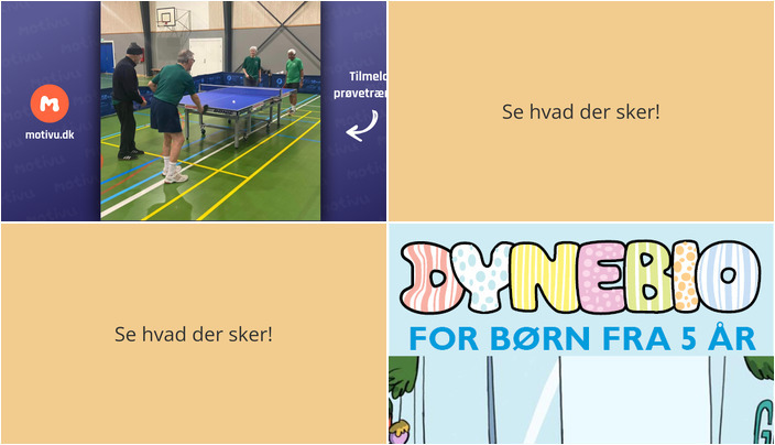 Weekendoplevelser i Faaborg: Bordtennis for unge og hyggelig dynebio