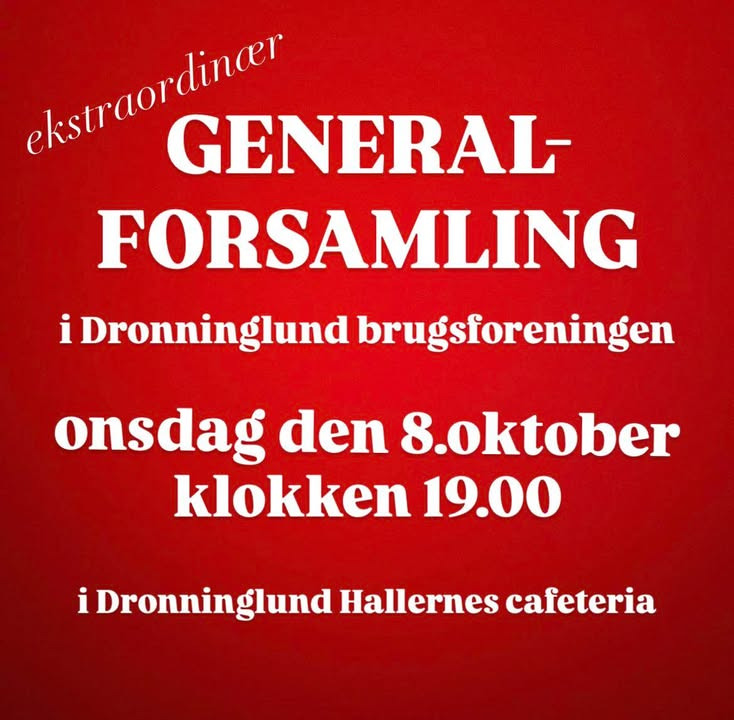 SuperBrugsen Dronninglund indkalder til ekstraordinær generalforsamling for fremtidens sikring