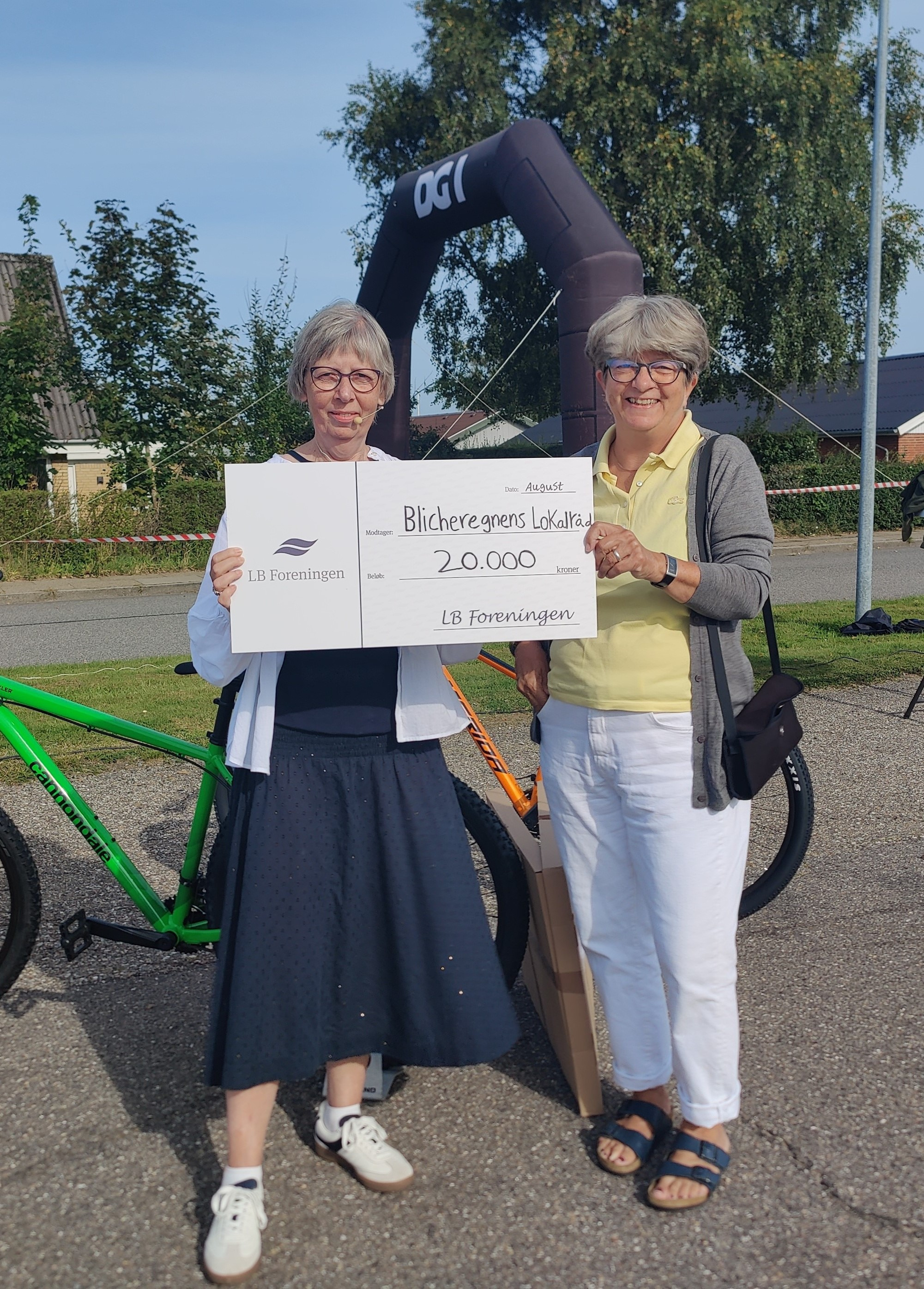 Lokal donation til Blicheregnens Lokalråds festivaluge med fokus på sundhed og trivsel