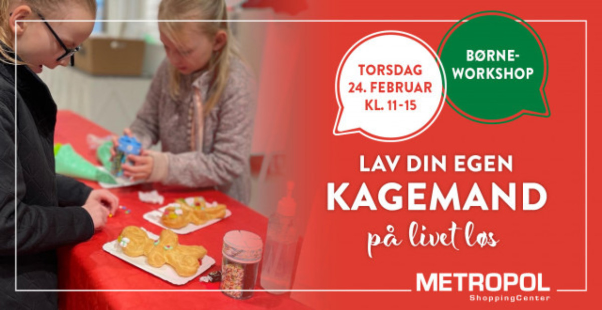 Workshop for kreative og kage-glade børn