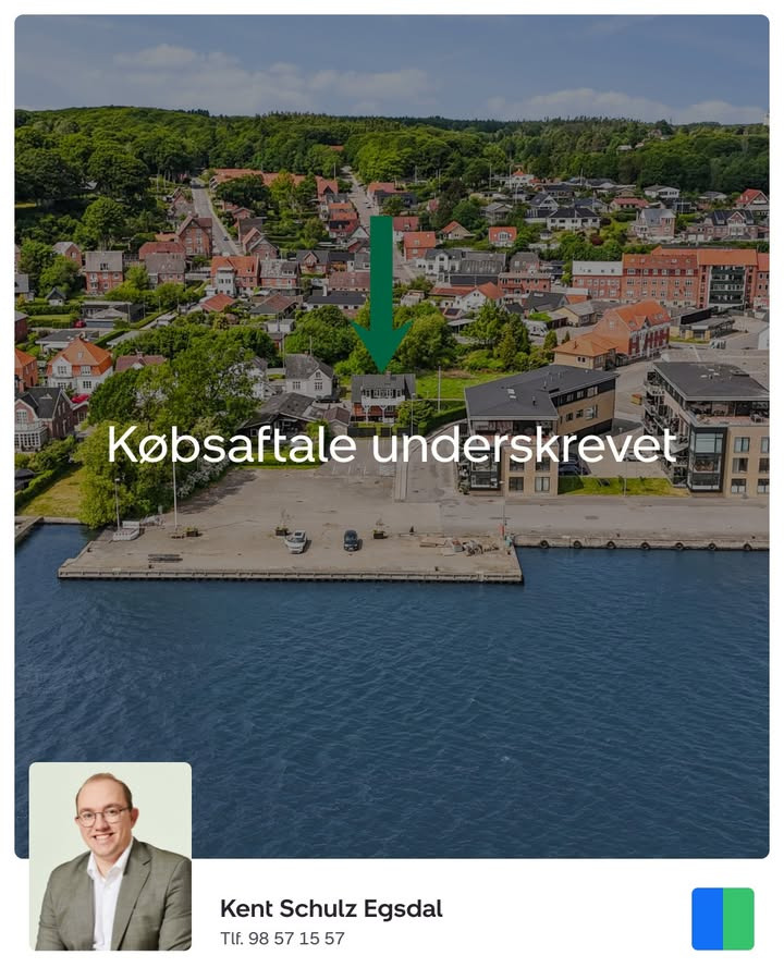 Nybolig Hadsund meddeler: Købsaftale underskrevet for Strandvej 1 i Hadsund