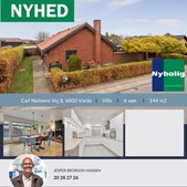 Nybolig Varde præsenterer indflytningsklar villa med skøn have til familien