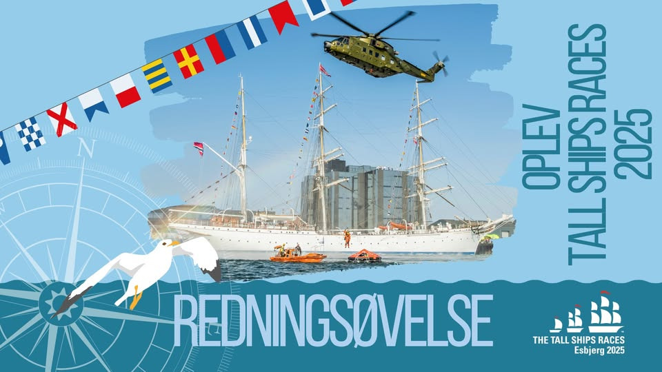 Redningsøvelse i fuldskala fascinerer Esbjerg