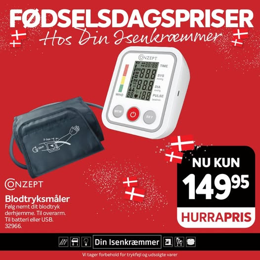 Fredericia Isenkram præsenterer pålidelig blodtryksmåler til hjemmet brug