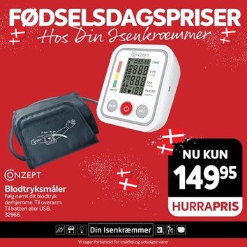 Fredericia Isenkram gør det nemt at følge dit blodtryk derhjemme