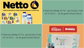 3-Stjernet pålæg til 9 kr. og Hardys Crest vin til 35 kr. - se de gode lokale tilbud