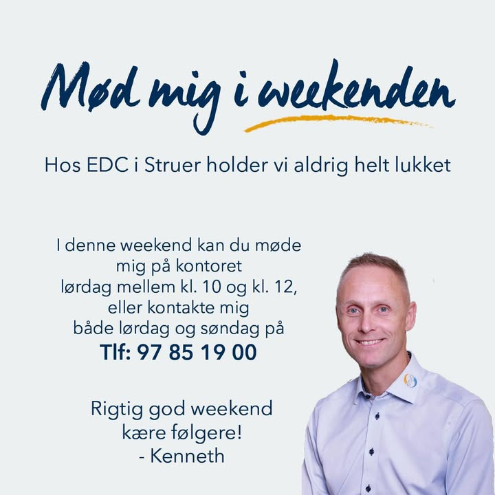 EDC Ejendomsgruppen Struer er klar til at hjælpe i weekenden