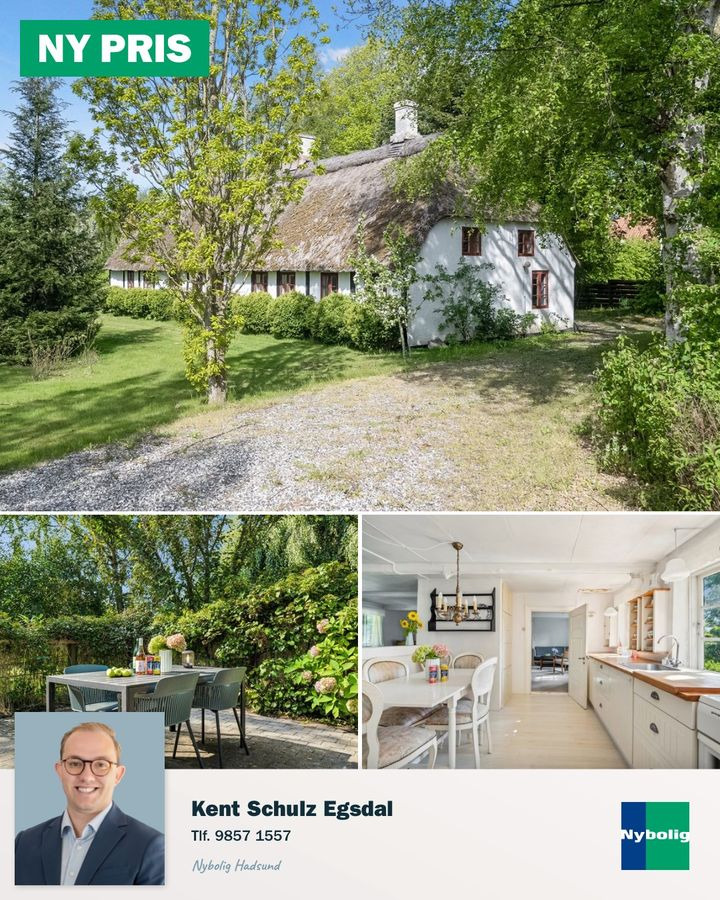 Nybolig Hadsund sænker prisen på charmerende præstegård tæt på Kattegat