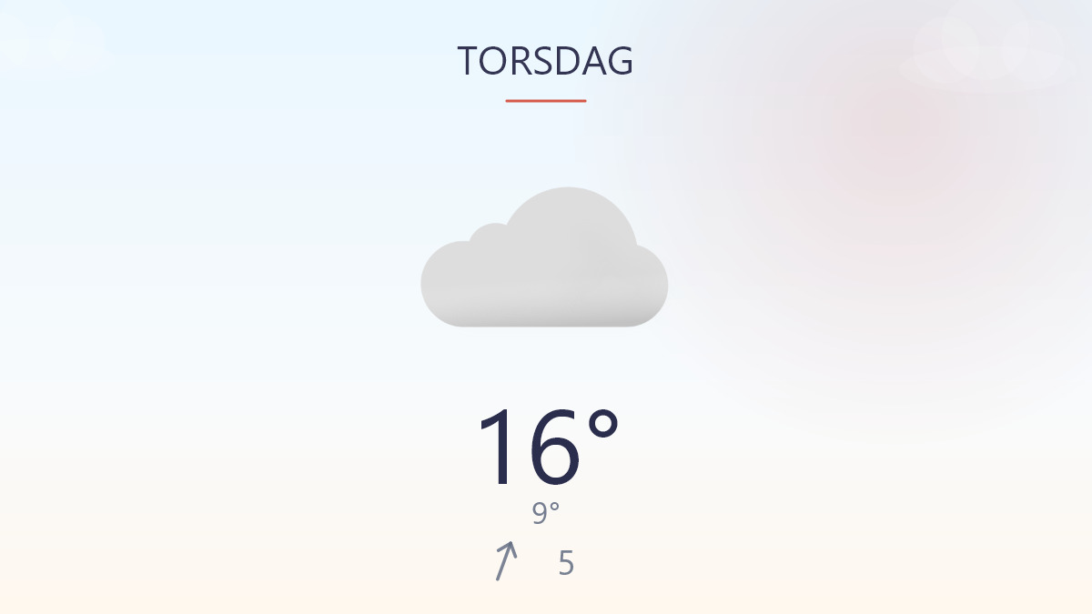 Rolig vejr med plads til en lun eftermiddag