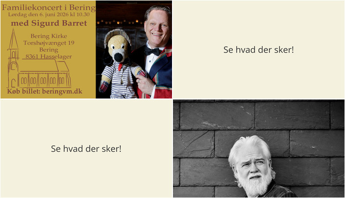 Sigurd Barrett gæster Bering og eftertænksomt foredrag med Esben Dalgaard