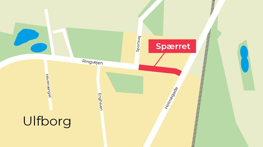Vigtige ændringer i trafikforholdene i Ulfborg på grund af vejarbejde på Ringvejen