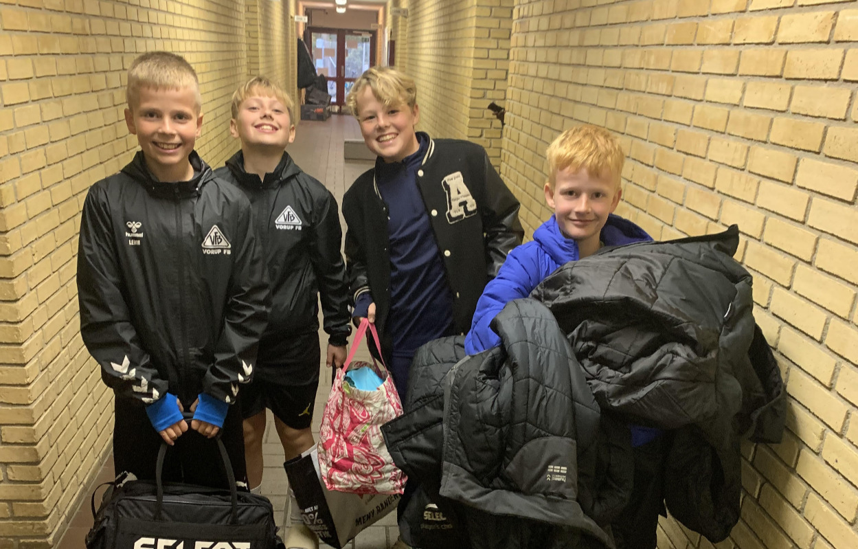 Vorup-herrerne fik stor støtte af de unge drenge da man måtte nøjes med uafgjort