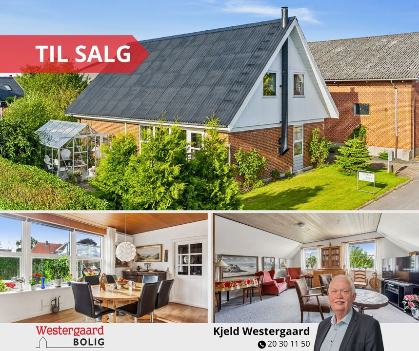 Ny villa til salg centralt i Jerslev: Westergaard Bolig præsenterer rummelig bolig med nyt køkken