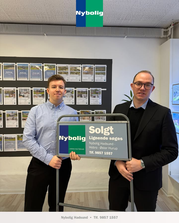 Nybolig Hadsund byder velkommen til ny praktikant Simon