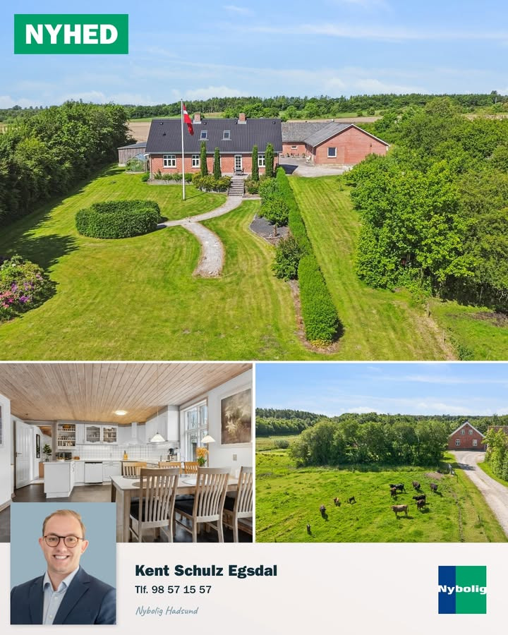 Nybolig Hadsund fremhæver villa med landlig idyl på Glerupvej 21